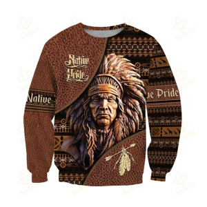 Native American Pride 3D Hoodie All Over Printed