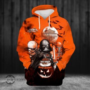 Darth Vader Harley Davidson Star Wars Movie Halloween 3D Hoodie All Over Printed