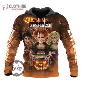 Harley Davidson Hocus Pocus 3D Hoodie All Over Printed