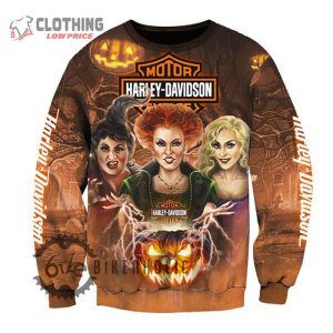Harley Davidson Hocus Pocus 3D Hoodie All Over Printed