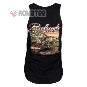 Harley Davidson Motorcycles Bad Land Way South Dakota Tank Top