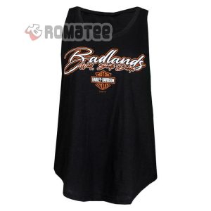Harley Davidson Motorcycles Bad Land Way South Dakota Tank Top