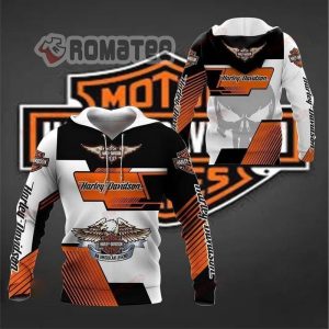 An American Legend Harley Davidson Eagle Punisher Skull Color 01 Hoodie 3D All Over Print