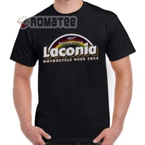 Rainbow Laconia Motorcycle Week 101st Anniversary 2024 T-Shirt