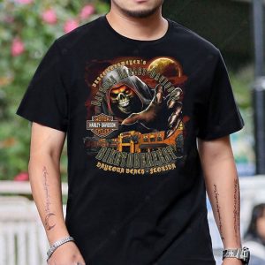 Daytona Harley-Davidson Biketoberfest Skull Graphic Tee – Florida Motorcycle Festival Art